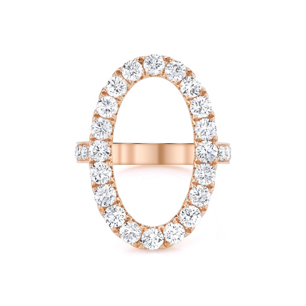 DIAMOND OVAL HALO RING
