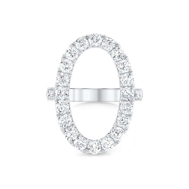 DIAMOND OVAL HALO RING