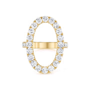 DIAMOND OVAL HALO RING