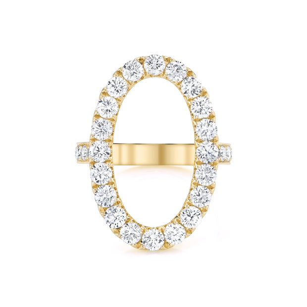 DIAMOND OVAL HALO RING