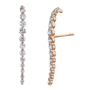 LONG DIAMOND CASCADE EARRINGS