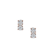 TWO DOT DIAMOND EARRINGS