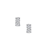 TWO DOT DIAMOND EARRINGS