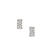 TWO DOT DIAMOND EARRINGS