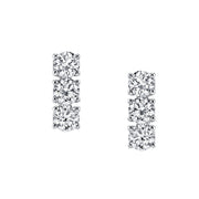 THREE DOT DIAMOND EARRINGS