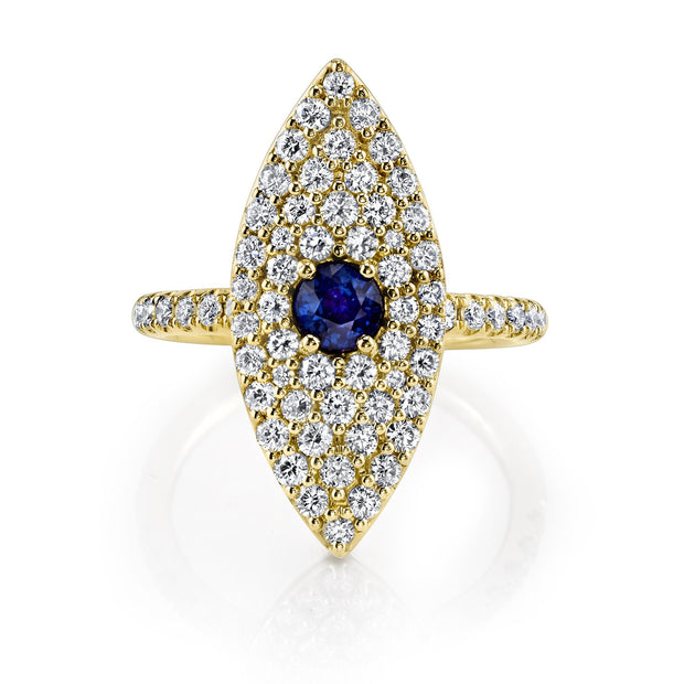 EVIL EYE DIAMOND RING