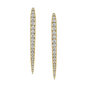 LARGE DIAMOND SPEAR EARRINGS