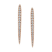LARGE DIAMOND SPEAR EARRINGS
