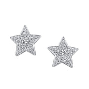 MEDIUM STAR DIAMOND STUDS