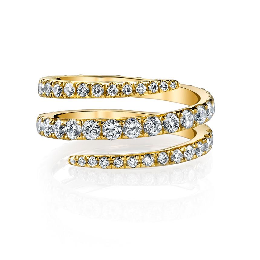 DIAMOND PINKY COIL RING – Anita Ko