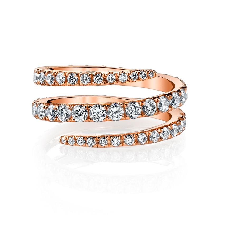 DIAMOND PINKY COIL RING – Anita Ko