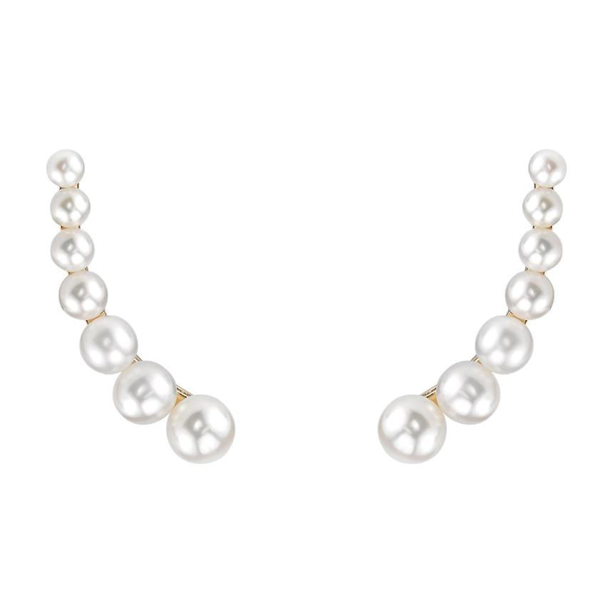 FLOATING PEARL EARRING Anita Ko