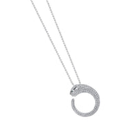 DIAMOND CIRCLE PANTHER NECKLACE