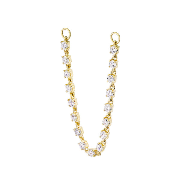 Diamond Lock Rope Chain DIAMOND ROPE CHAIN WITH TWO LOOPS – Anita Ko