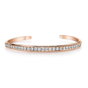 SINGLE ROW DIAMOND CUFF