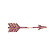 RUBY SINGLE ARROW EARRING