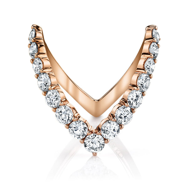 Buy Bold V-Accent Diamond Ring Online - Shop Lab Grown Diamonds at Emori