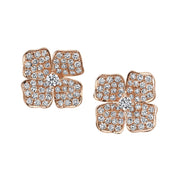 SMALL FLOWER DIAMOND STUDS