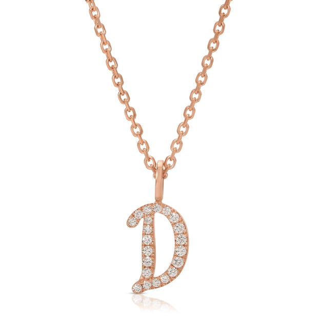 DIAMOND INITIAL DROP PENDANT