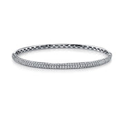 THREE ROW DIAMOND BANGLE