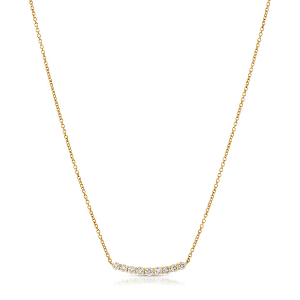 DELILAH CRESCENT DIAMOND NECKLACE