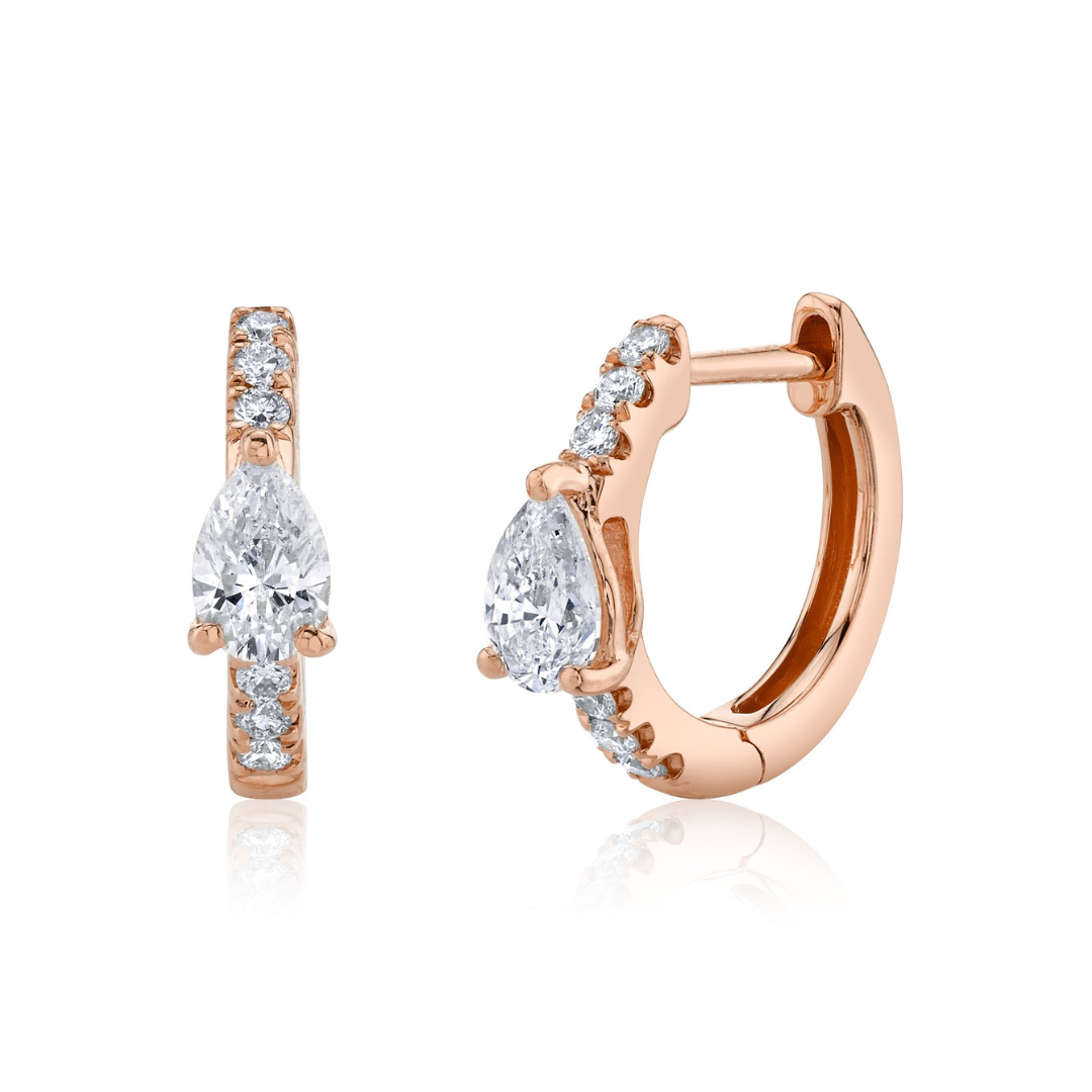 国内発| ANITA KO Sapphire Huggies 18K ローズゴールドピアス 国内発| ANITA KO Sapphire Huggies 18K ローズゴールドピアス