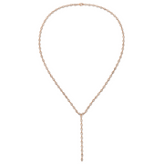 BEZELED MARQUISE DIAMOND LARIAT