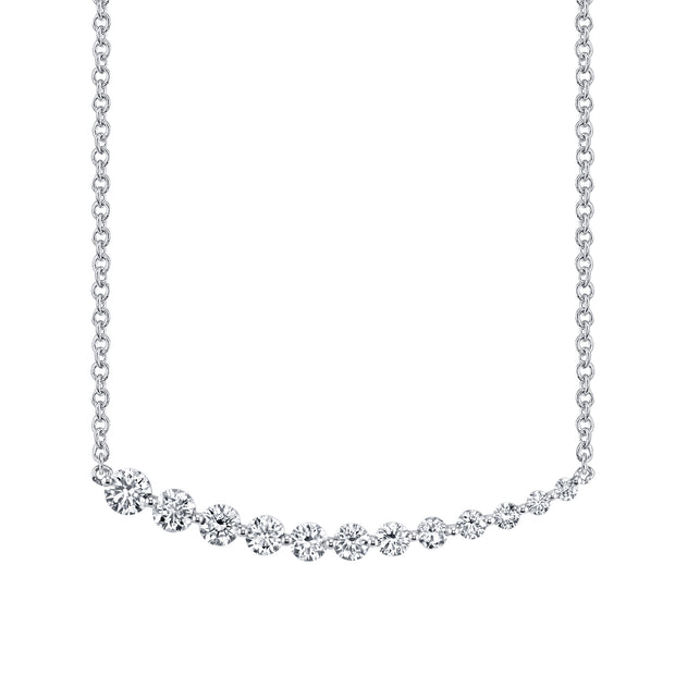 LARGE GRADUATED DIAMOND NECKLACE