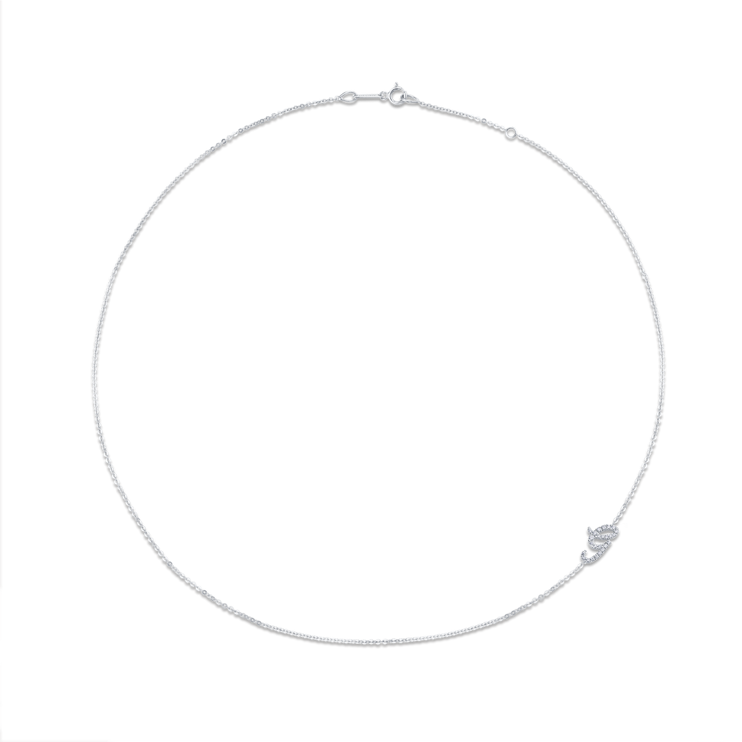 【Numbering】Outline Initial Necklace #7700 ★送料・関税込★ 7700 - NUMBERING