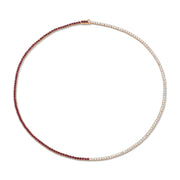 DIAMOND AND RUBY HEPBURN CHOKER 16"