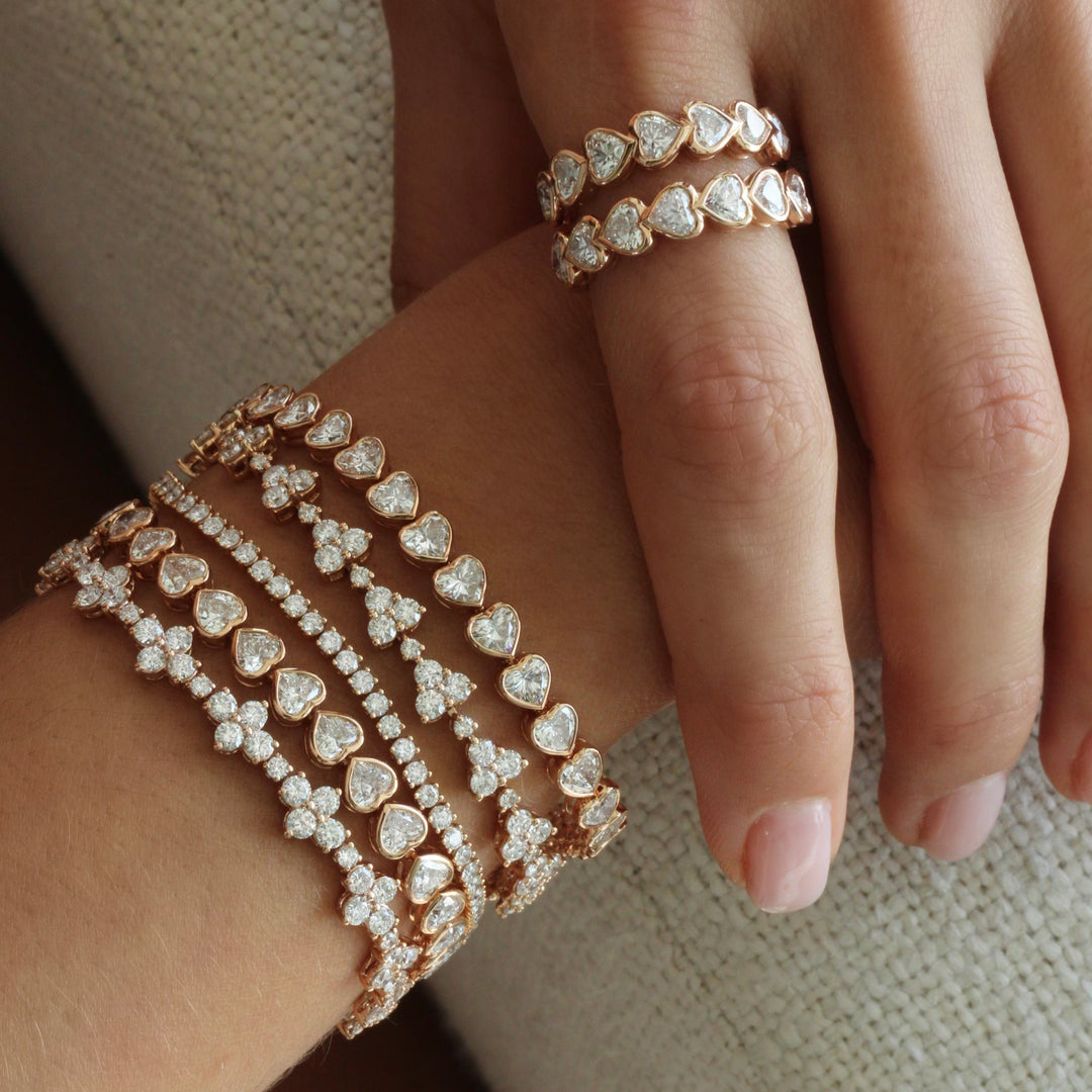Eternity Heartsさん専用 BEZELED HEART FULL DIAMOND ETERNITY BAND – Anita Ko