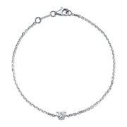 HEART SHAPE DIAMOND CHAIN BRACELET