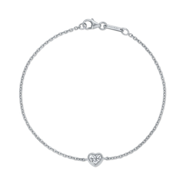 DIAMOND HEART CHAIN BRACELET