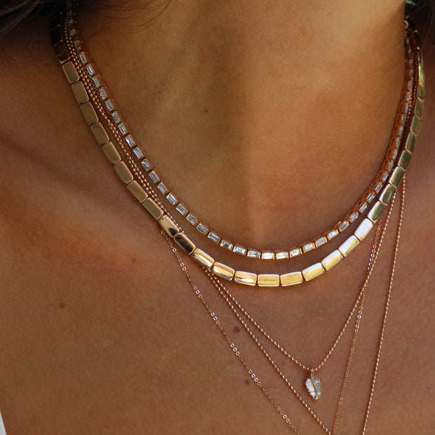 BAGUETTE DIAMOND CHOKER