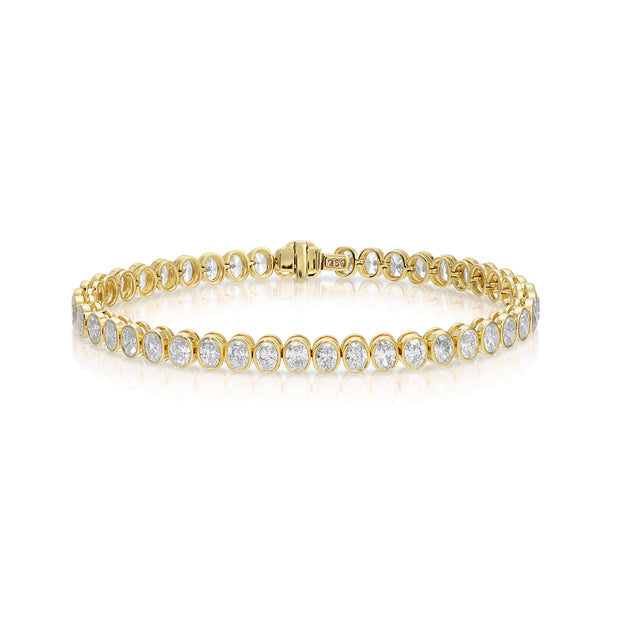 BEZEL OVAL DIAMOND BRACELET