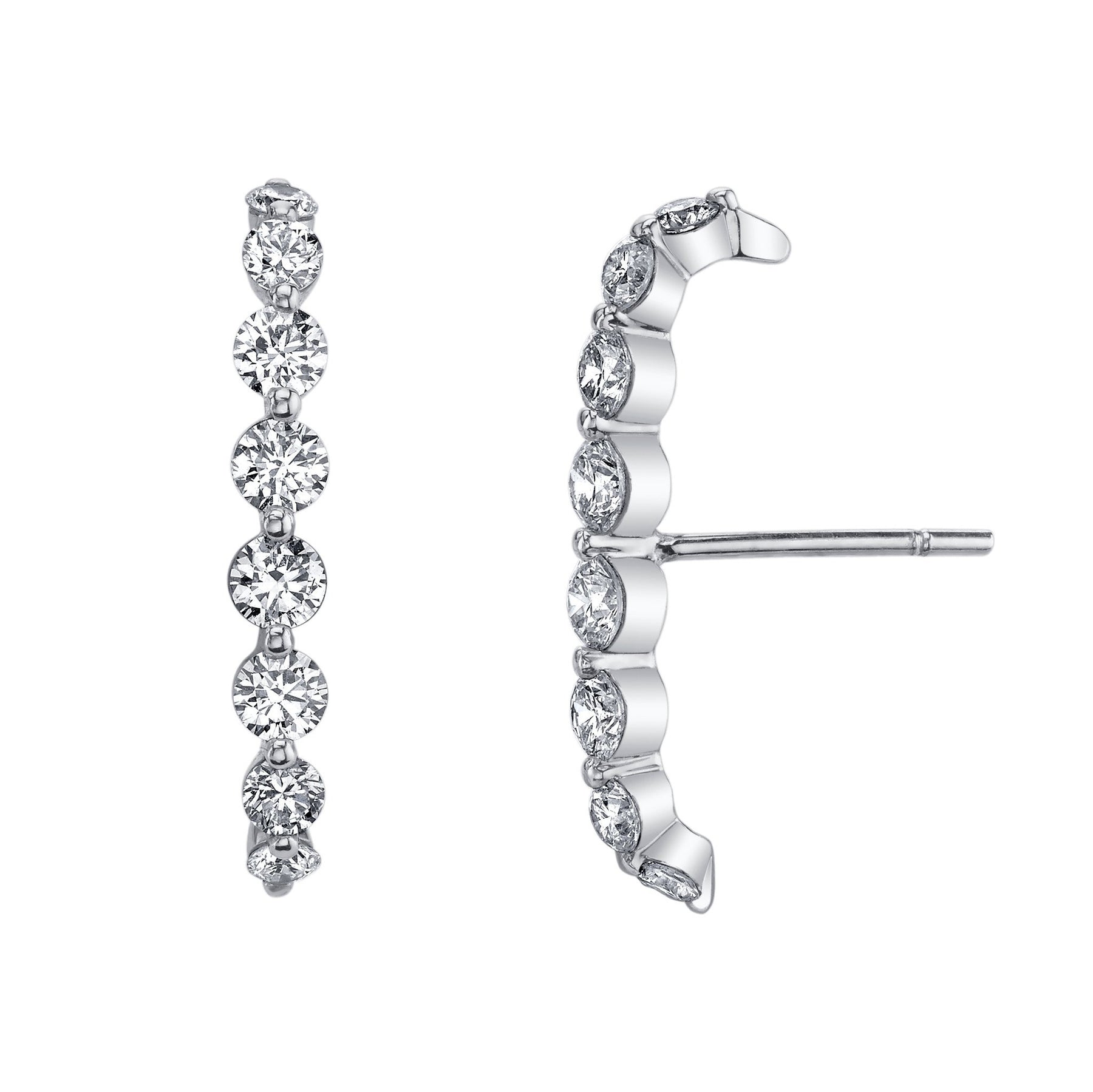 LARGE DIAMOND FLOATING LOBE CUFF – Anita Ko