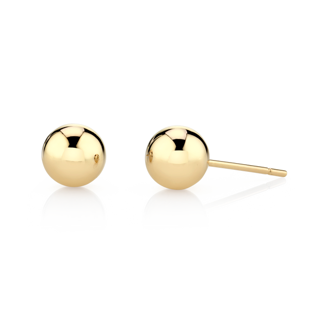 LARGE BALL STUD EARRINGS