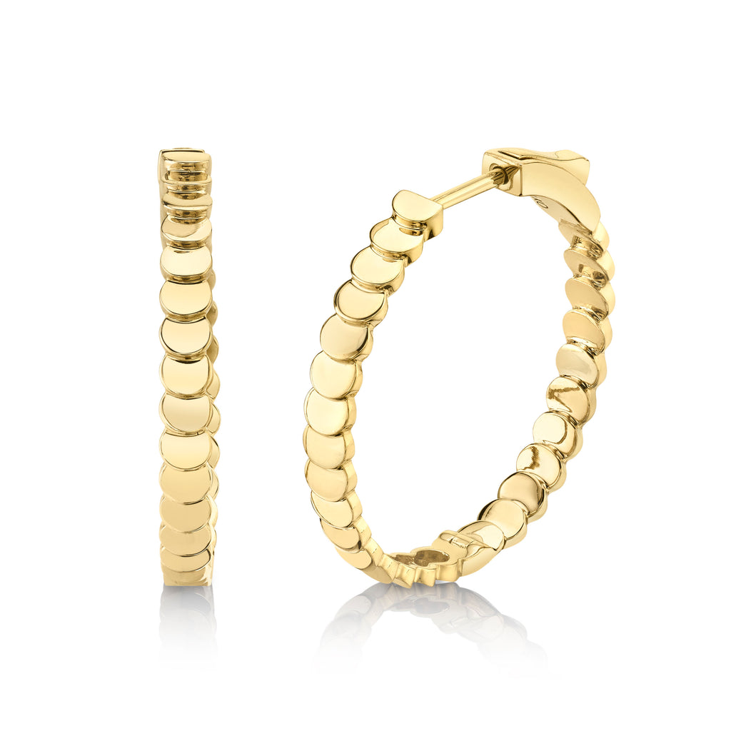 国内発| ANITA KO Luna 18K ゴールド フープピアス CLASSIC MEDIUM LUNA HOOPS – Anita Ko
