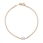 MARQUISE DIAMOND CHAIN BRACELET