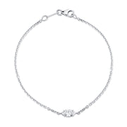 MARQUISE DIAMOND CHAIN BRACELET