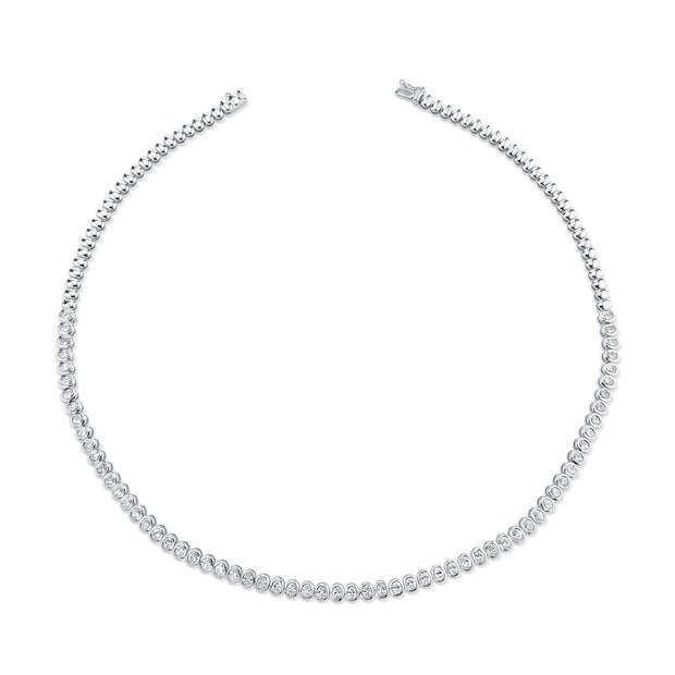 OVAL DIAMOND BEZEL CHOKER