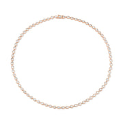 BEZELED PEAR SHAPED DIAMOND CHOKER