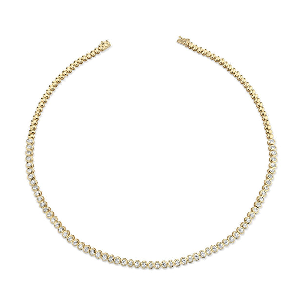 OVAL DIAMOND BEZEL CHOKER