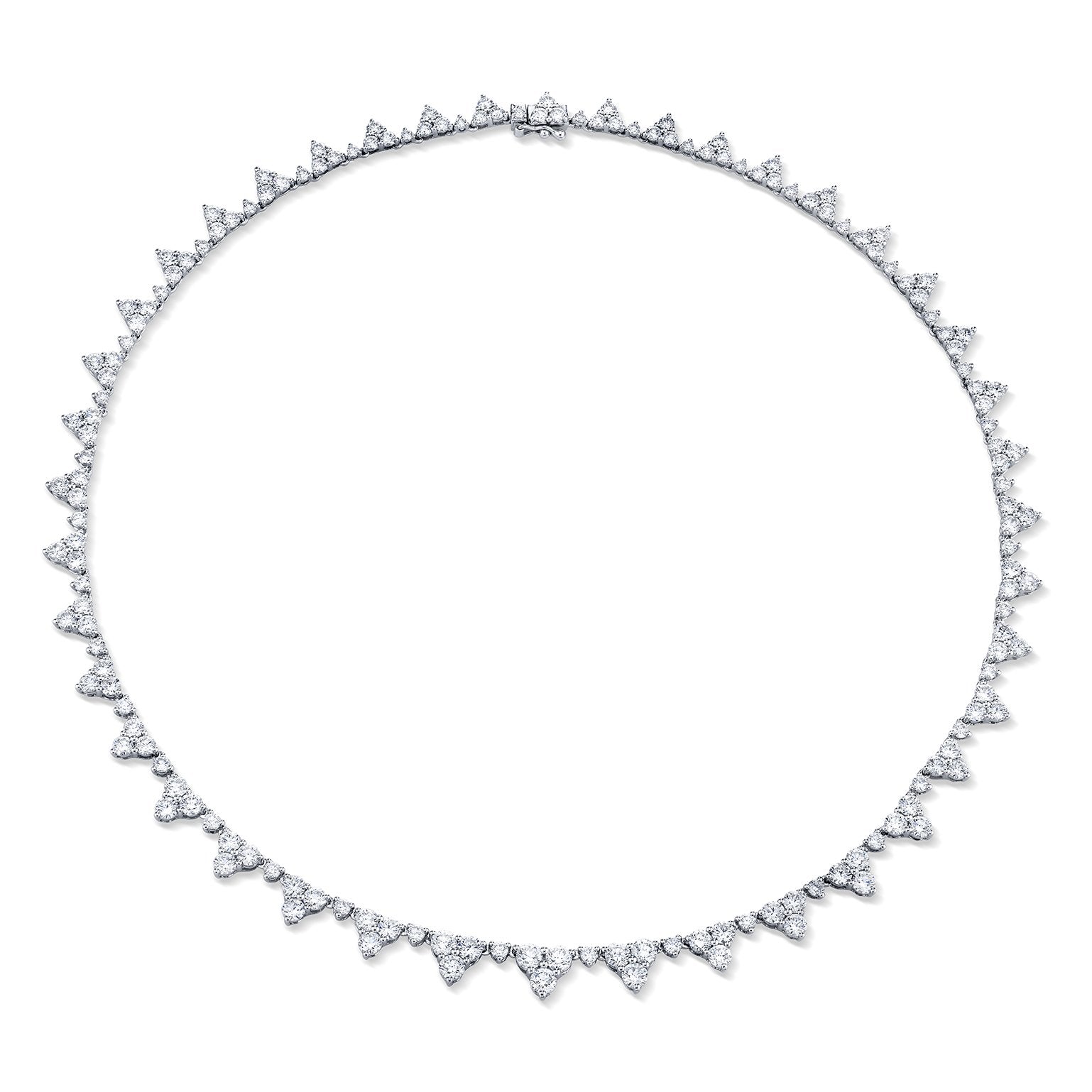  LARGE DIAMOND TRIANGLE ETERNITY CHOKER