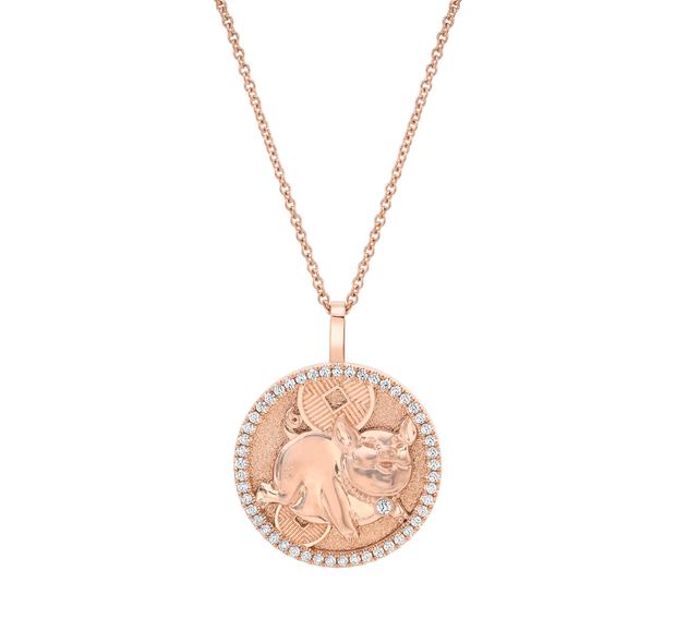 LUCKY DIAMOND PIG TALISMAN