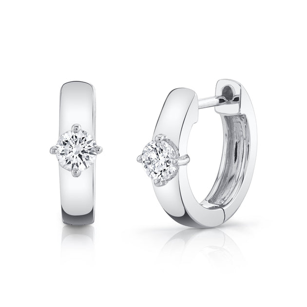 anita ko HUGGIES WITH ROUND DIAMOND CENTER