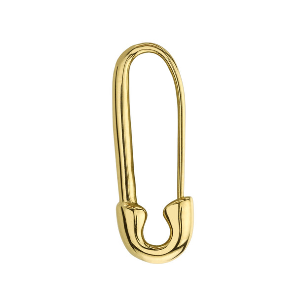 Plain Safety Pin White Gold at Anita Ko