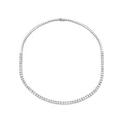 EMERALD CUT PRONGED DIAMOND CHOKER