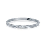 PAVE GIA BRACELET WITH OVAL DIAMOND CENTER