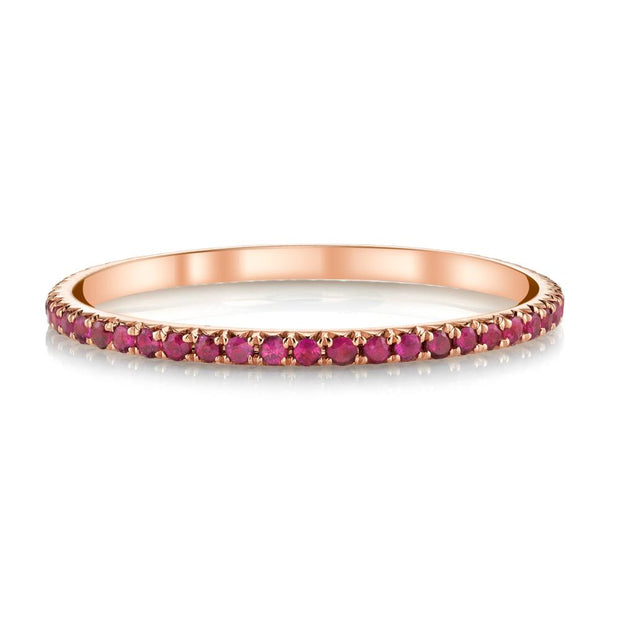 ROSE GOLD RUBY ETERNITY BAND
